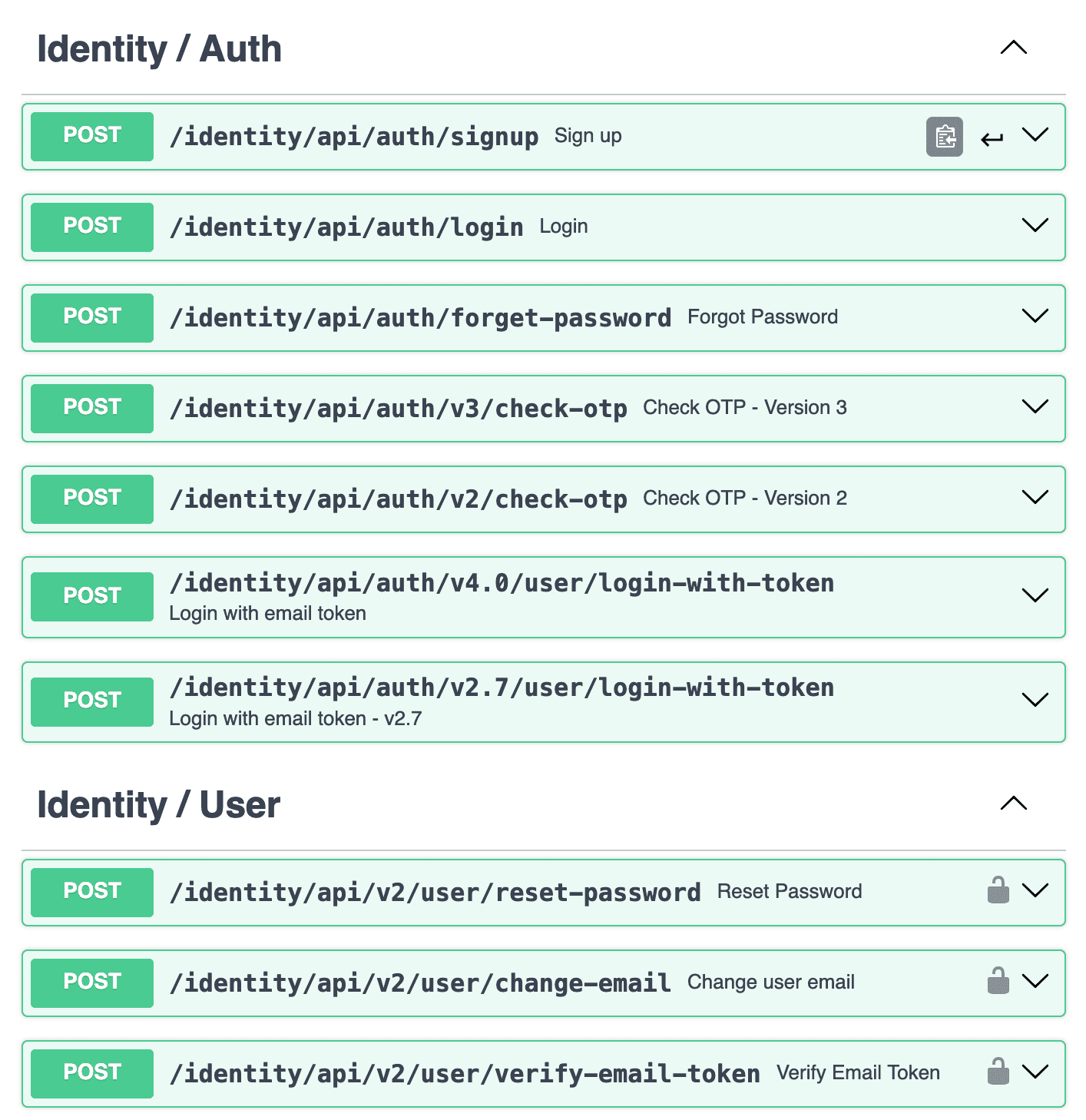 API documentation